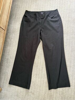 Rafaella Charcoal Wide-Leg Dress Pants